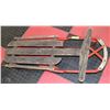 Image 1 : ANTIQUE WOODEN AND METAL CHILDRENS SLED