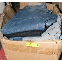 BOX OF ASSORTED BRAND NEW JEANS LADIES