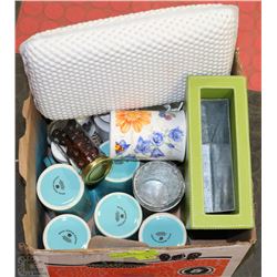 BOX WITH ROYAL WINTON COFFEE MUGS ETC.