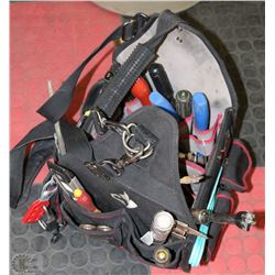 HUSKY ELECTRICIANS TOOL BAG WITH TOOLS