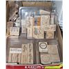 Image 1 : FLAT OF ART STAMPS - 6 CONTAINERS WITH