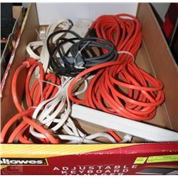 FLAT W/EXTENSION CORDS, POWER BARS,