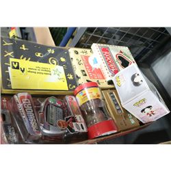 FLAT OF PERSONAL PORTABLE HAND GAMES INCL CRANIUM,