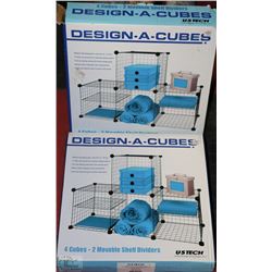 LOT OF TWO DESIGN-A-CUBE BOXES