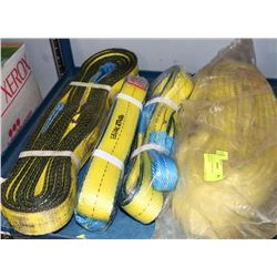 LOT OF 4 NEW  STRAPS INCL TOWING STRAP