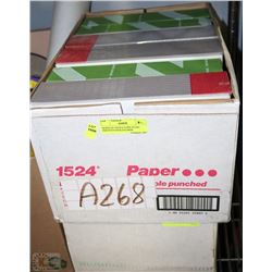 BOXES OF OFFICE SUPPLIES INC PRINTER PAPER,FOLDERS