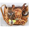 Image 1 : LEATHER SADDLE PURSE MADE IN MEXICO