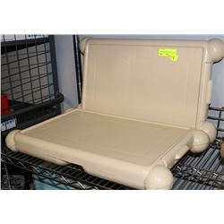 LOT OF TWO PLASTIC BED TABLES