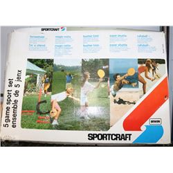 SET OF 5 OUTDOOR GAMES