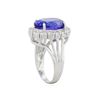 Image 3 : 18KT White Gold GIA 6.56ct Tanzanite and Diamond Ring
