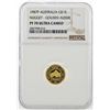 Image 1 : 1987P $15 Australian Nugget Gold Coin NGC PF70 Ultra Cameo