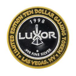 .999 Silver Luxor Casino $10 Casino Gaming Token Limited Edition