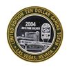 Image 1 : .999 Silver Clubs $10 Casino Gaming Token Limited Edition