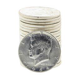 Roll of (20) Uncirculated 1964-P Kennedy Half Dollar Silver Coins
