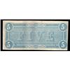 Image 2 : 1864 $5 The Confederate States of America Note
