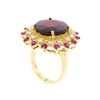 Image 3 : 14KT Yellow Gold 17.99ctw Ruby and Diamond Ring