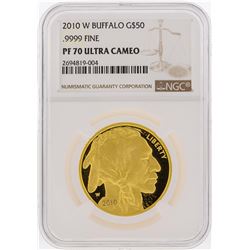 2010-W $50 American Buffalo Gold Coin NGC Graded PF70 Ultra Cameo