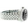 Image 9 : Mens Rolex Stainless Steel Black Diamond and White Gold Beadset Datejust Wristwa