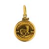 Image 2 : 18K Pendant with 1980 1/10 oz Gold Krugerrand Coin