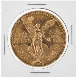 1947 Mexico 50 Pesos Gold Coin