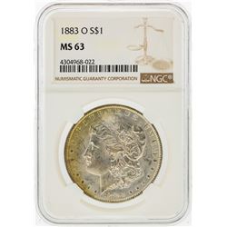 1883-O $1 Morgan Silver Dollar NGC Graded MS63