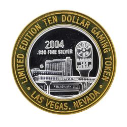 .999 Silver Hearts $10 Casino Gaming Token Limited Edition