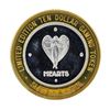 Image 2 : .999 Silver Hearts $10 Casino Gaming Token Limited Edition