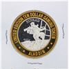 Image 2 : .999 Silver Aladdin Hotel and Casino $10 Casino Gaming Token Limited Edition