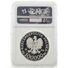 Image 2 : 1990 Poland 100K Zlotych Silver Coin NGC PF65 Ultra Cameo