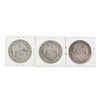 Image 2 : Set of (3) Mexico 8 Reales Silver Coins