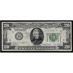 1928 $20 Federal Reserve Note