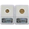 Image 2 : Set of $5/$10/$25/$50 2009 American Gold Eagle Coins NGC MS70
