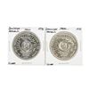 Image 1 : Set of (2) 1974 Dominican Republic Silver Coins