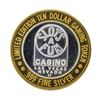 Image 1 : .999 Silver Slots A Fun Casino $10 Casino Gaming Token Limited Edition