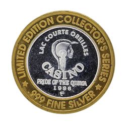 .999 Silver Lac Courte Oreilles Casino $10 Casino Gaming Token Limited Edition