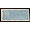 Image 2 : 1864 $5 The Confederate States of America Note