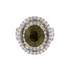 Image 2 : 18KT White Gold GIA 8.86ct. Alexandrite and Diamond Ring