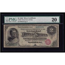 1886 $2 Silver Certificate Note PMG VF20