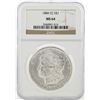 Image 1 : 1884-CC $1 Morgan Silver Dollar Coin NGC MS64