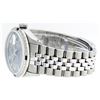 Image 6 : Mens Rolex Stainless Steel Meteorite Diamond and Sapphire Datejust Wristwatch