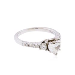 14KT White Gold 0.90ctw. Heart Shaped Diamond Ring