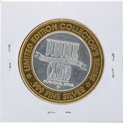 .999 Silver Dubuque Greyhound Park and Casino $10 Casino Gaming Token Limited Ed