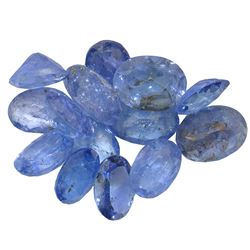 12.37ctw Oval Mixed Tanzanite Parcel