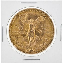 1947 Mexico 50 Pesos Gold Coin