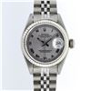 Image 1 : Ladies Rolex Stainless Steel Slate Grey Roman Datejust Wristwatch