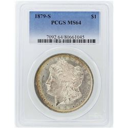 1879-S $1 Morgan Silver Dollar Coin PCGS MS64