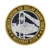 Image 2 : .999 Silver Las Vegas Airport $10 Casino Gaming Token Limited Edition