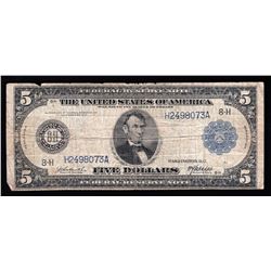1914 $5 Large Size Federal Reserve Note