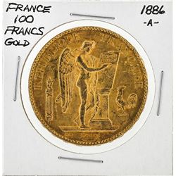 1886-A France 100 Francs French Angels Gold Coin