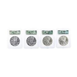 1986-2003 $1 American Silver Eagle Coin Set ICG MS69